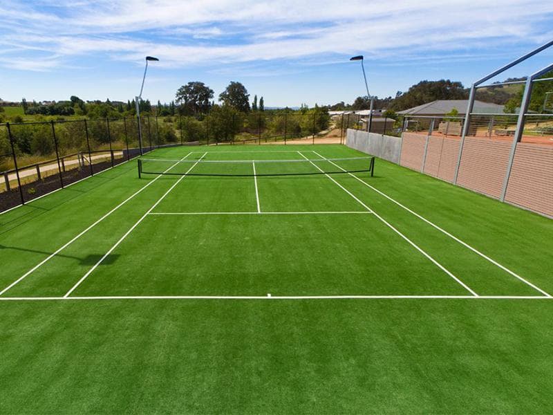 Pasto sintético para tenis